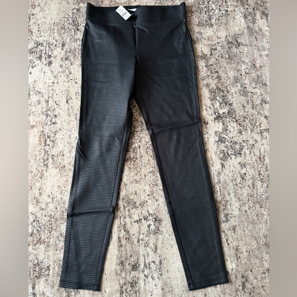 LOFT Black Patterned Leggings